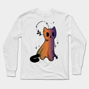 baby cat ghost Long Sleeve T-Shirt